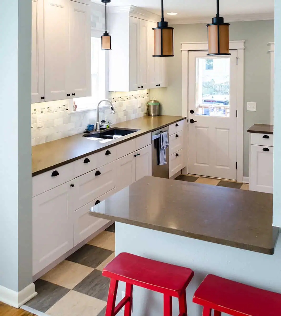 IKEA kitchen installation in an older Seattle home