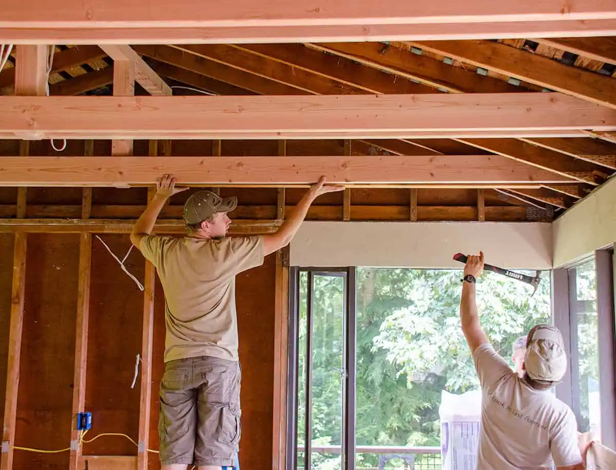 Kitchen framing and structural work in Seattle