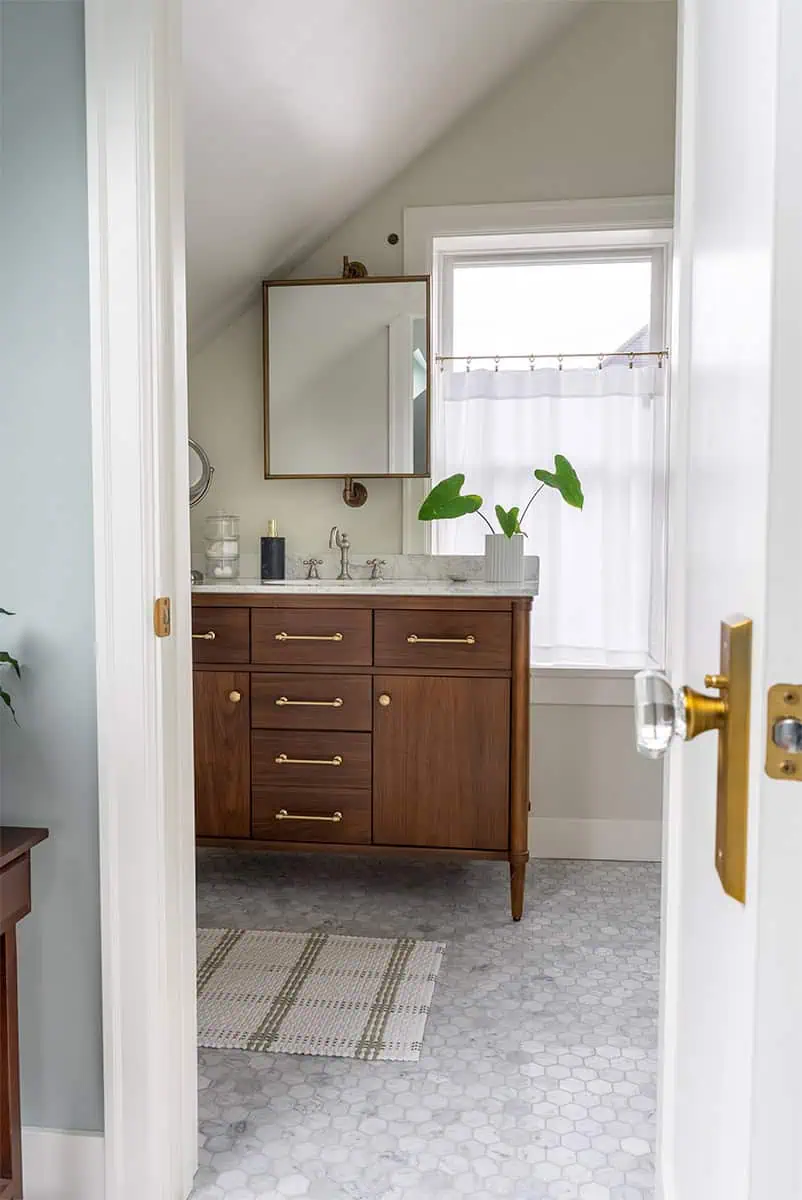 Master bathroom remodel in Seattle with modern finishes