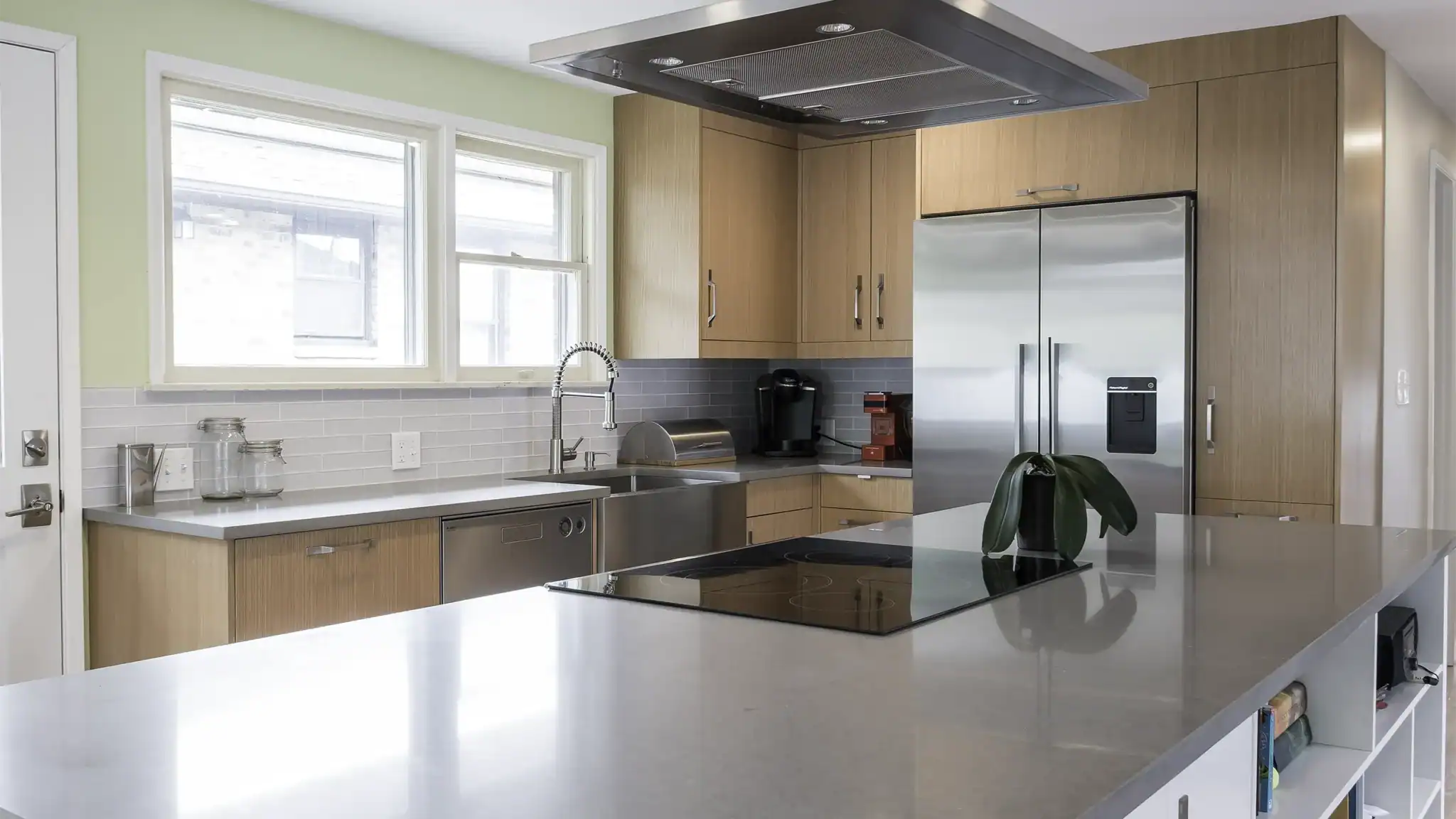 Ravenna kitchen remodel with vertical grain fir cabinets