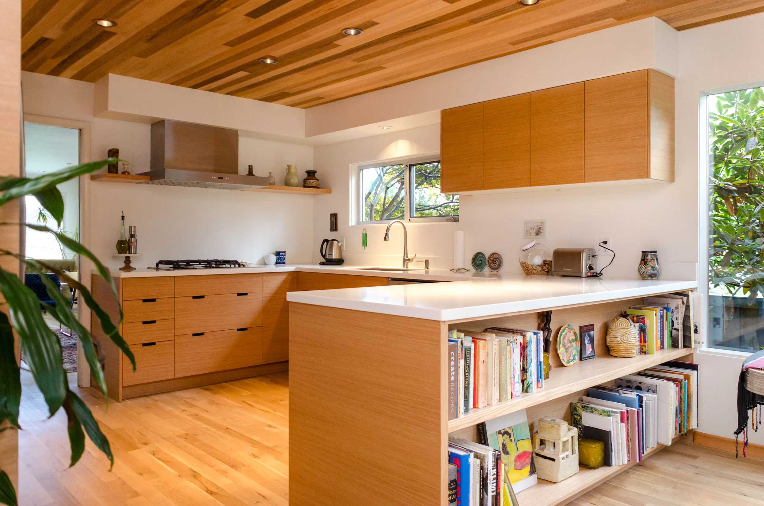 IKEA kitchen cabinets with custom doors and drawer fronts in a Bainbridge Island kitchen remodel