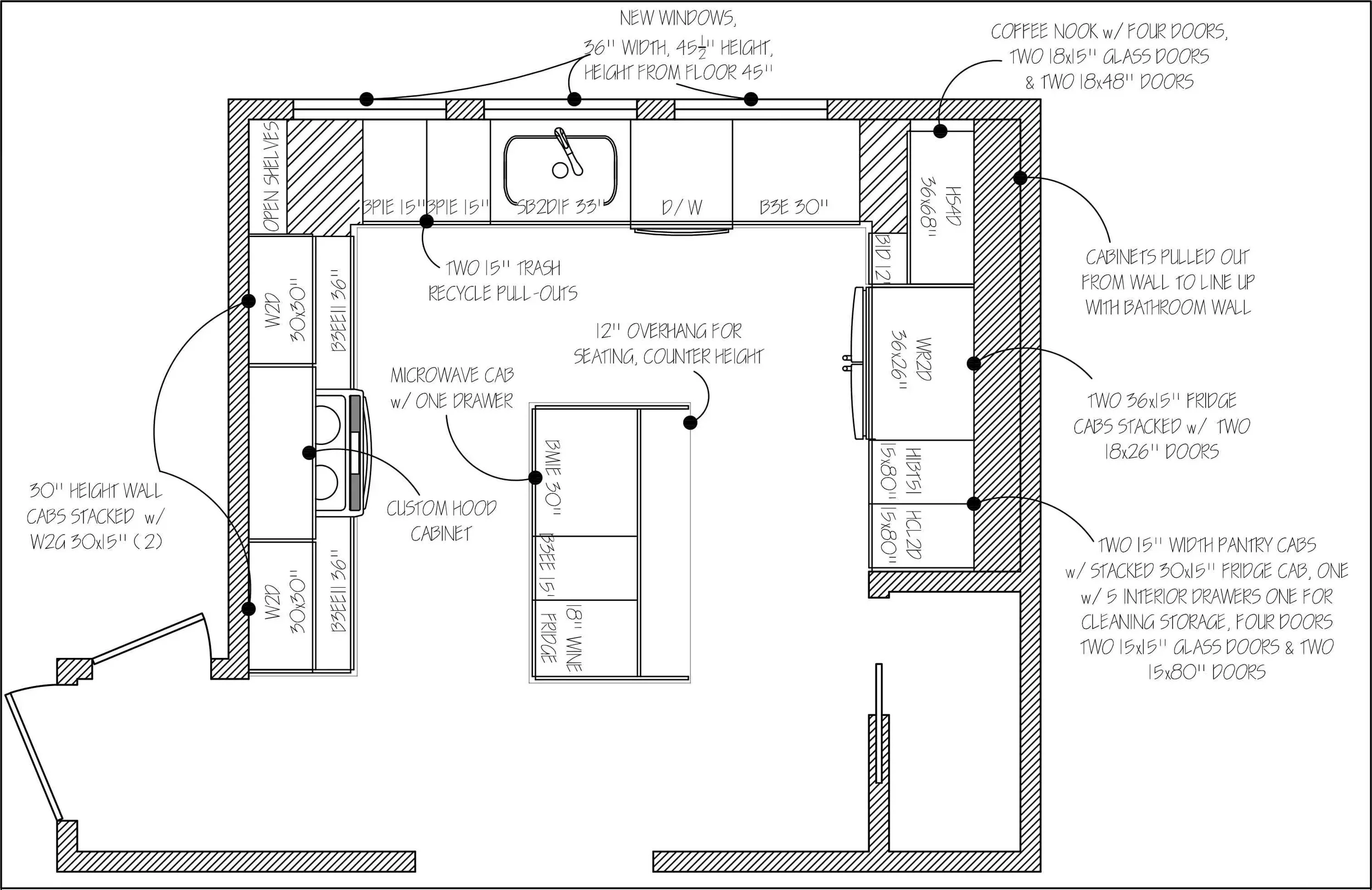 cabinet layout